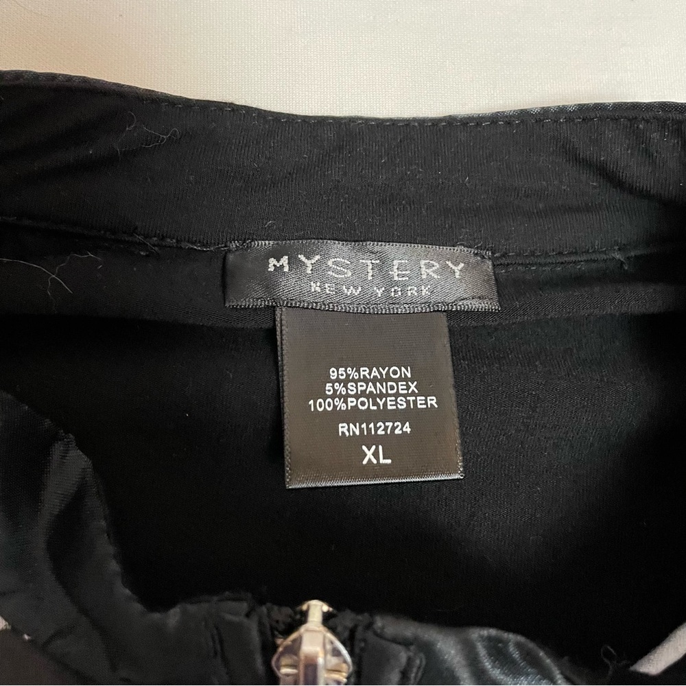 Mystery New York Zip Rayon Jacket Size XL - Picture 8 of 10